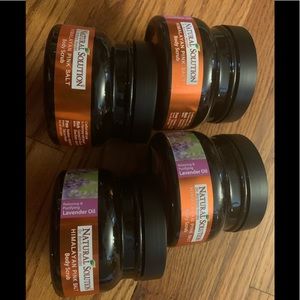 4 bottles of Himalayan pink salt body scrub